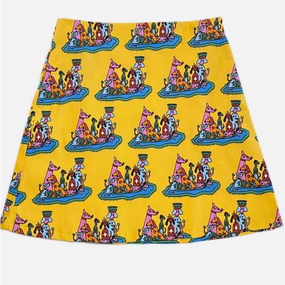 Nooworks Dresses & Skirts - Dog Party twill skirt